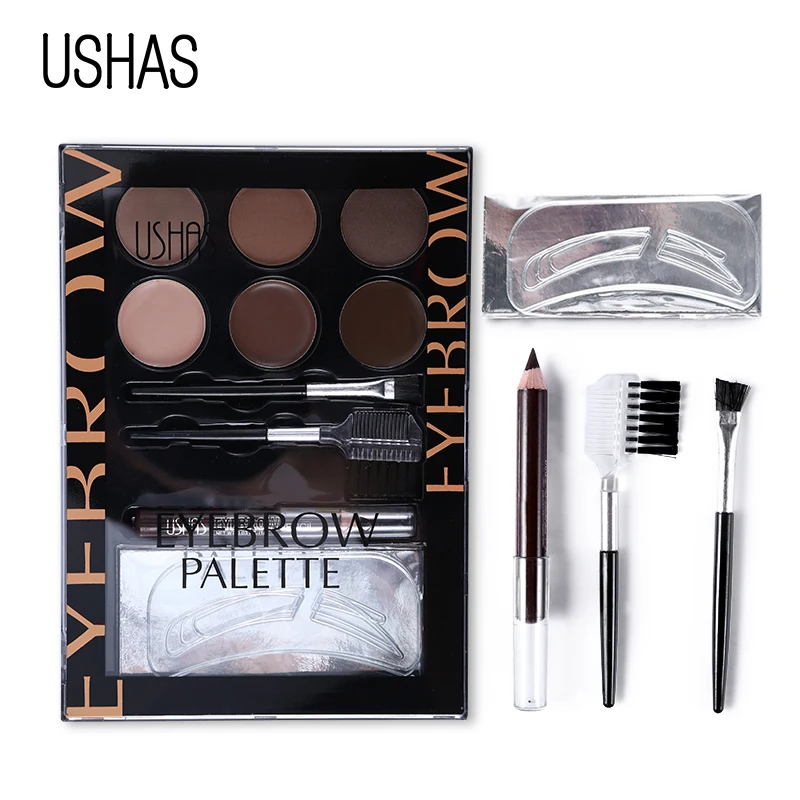 USHAS Eyebrow Makeup Set Eye Brow Powder Brow Pencil Matte
